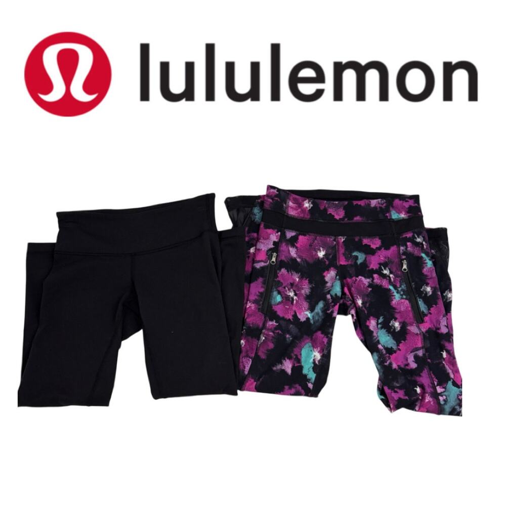 Lululemon Athletica Bundle of 2 Cropped Leggings size 4